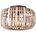 Brilliant Maderarow Luz de techo Metal Bambú Marrón | 320mm - Apta para 1x E27