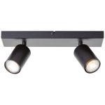 Brilliant Jello Luz de techo Metal Mate Negro 9W 690lm - 830 Luz Cálida | Incl. 2x GU10
