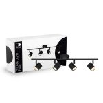 D'Lite Luz de techo Trop Arenoso Negro| Apta Para 4x GU10