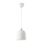 Nordlux Gaston Colgante De Luz Metal y Madera Blanco | Apta para E27