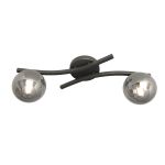 Emibig Luz de techo Opus Acero Negro | Apta para 2x E14 - Max 10W