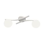 Emibig Luz de techo Opus Acero Blanco | Apta para 2x E14 - Max 10W