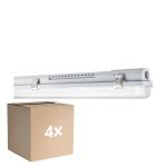 Multipack 4x Ledvance LED Prueba De Vapor Alojamiento MT Gen 3 IP65 | Apta para 1x120cm Tubo LED