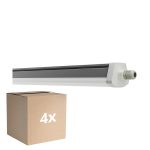 Multipack 4x Ledvance Impermeable Pantalla Prueba De Vapor FLEX Cableado De Paso 42W 6800lm - 840 Blanco Frio | IP66 - Reemplazo 2x 58W
