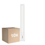 Multipack 10x Philips CorePro PL-L LED Bulbo EM/Mains 12W - 830 Luz Cálida | 4-Pines - Reemplazo 24W