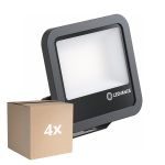 Multipack 4x Ledvance Proyector LED Aluminium Negro 69W 10000lm 100D - 865 Luz De Día | IP66 - Simétrico