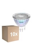 Multipack 10x Noxion Foco LED Reflector GU4 MR11 4.5W 345lm 36D - 927 Luz Muy Cálida| Mejor Reproducción De Color - Regulable - Reemplazo 35W