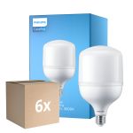 Multipack 6x Philips CorePro LED E27 Mate 40W 4300lm - 830 Luz Cálida | Reemplazo 200W