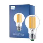 Philips MASTER LED Bulbo Ultra Efficient E27 Pera Clara 7.3W 1535lm - 827 Luz muy Cálida | Reemplazo 100W