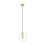 Eglo Colgante De Luz Manizales Acero Oro | IP20 - Apta para 1x E27 