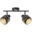 Brilliant Tyas Luz de techo Aluminium Metal Negro Oro | Apta para 2x E14