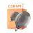 Osram Vintage 1906 LED E27 Globe Con Filamento Smoke 183mm 4W 110lm - 818 Luz Muy Cálida | Regulable - Reemplazo 12W