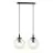 Emibig Colgante De Luz Cosmo Acero Negro | Apta para 2x E14 - Max 10W