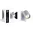 D'Lite Luz De Pared Prisma Metal Plata | IP20 - Apta para 1x GU10