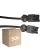 Multipack 50x Noxion GST - Compatible Cable de extensión Negro - Macho + Hembra - 1m - 3 pole 1,5mm2