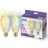 Paquete dúo 2x WiZ Smart LED E27 Edison Con Filamento Oro 7W 640lm | Mejor Reproducción De Color - Regulable - Reemplazo 50W