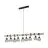 Eglo Colgante De Luz Townshend 5 Acero Madera Negro | IP20 - Apta para 9x E27 