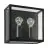 Eglo Luz De Pared Alamonte 1 Acero Negro | IP44 - Apta para 2x E27