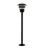Nordlux Vejers Lámpara de pedestal Metal y Vidrio Negro | IP54 - Apta para E27