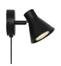 Nordlux Eik Luz De Pared Metal Negro | Apta para 1x GU10