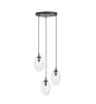 Emibig Colgante De Luz Astral Acero Negro | Apta para 3x E14 - Max 10W