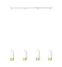 Emibig Colgante De Luz Fumiko Acero Blanco | Apta para 4x GU10 - Max 10W