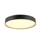 SLV Decona 42 Luz de techo Aluminium Negro Oro Esférica 23W 2680lm - 930-940 CCT | IP44 - Mejor Reproducción De Color - Regulable 