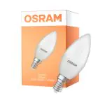 Osram Classic LED E14 Vela Mate 7.5W 806lm - 827 Luz Muy Cálida | Reemplazo 60W