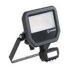 Ledvance Proyector LED Aluminium Negro 17W 2400lm 100D - 840 Blanco Frio | IP65 - Sensor De Movimiento Y Luz - Simétrico