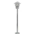 Nordlux Blokhus Lámpara de pedestal Acero y Vidrio Gris | IP54 - Apta para E27