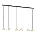 Emibig Colgante De Luz Elit Acero Negro | Apta para 6x GX53 - Max 12W