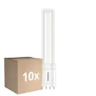 Multipack 10x Philips CorePro PL-L LED Bulbo HF 8W - 840 Blanco Frio | 4-Pines - Reemplazo 18W