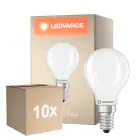 Multipack 10x Ledvance Classic LED E14 Esférica Con Filamento 5.9W 806lm - 827 Luz Muy Cálida | Regulable - Reemplazo 60W