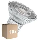 Multipack 10x Ledvance Foco LED GU10 PAR16 6.1W 575lm 60D - 930 Luz Cálida | Mejor Reproducción De Color - Regulable - Reemplazo 80W