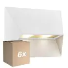 Multipack 6x Nordlux Pontio 27 Luz De Pared Aluminium Blanco | Apta para 2x GU10