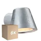 Multipack 6x Nordlux Aleria Luz De Pared Acero Galvanizado Gris | Apta para GU10