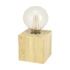 Eglo Lámpara De Mesa Prestwick 2 Madera Marrón | IP20 - Apta para 1x E27 