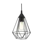 Eglo Colgante De Luz Tarbes Negro | IP20 - Apta para 1x E27 