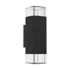 Eglo Luz De Pared Castelnuovo Aluminium Negro Up & Down | IP65 - Apta para 1x GU10